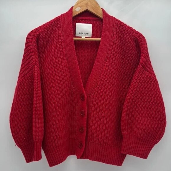 Rita Row Diech Cardigan / Red / M - Picture 5 of 7